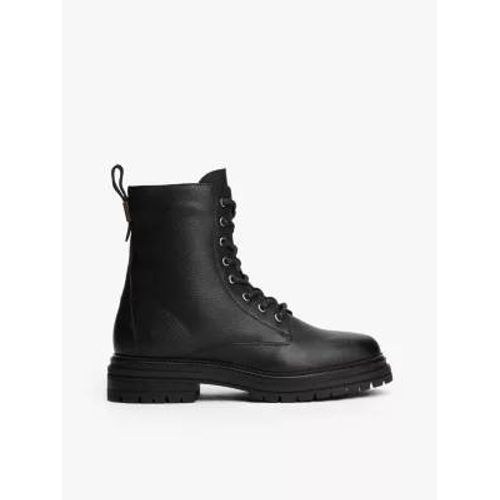 Bottes Chunky En Cuir Effet Grain Fin