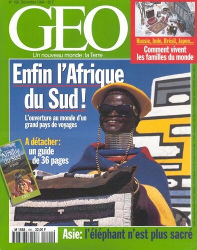 Magazine Geo, N? 190 (Enfin, L'afrique Du Sud)