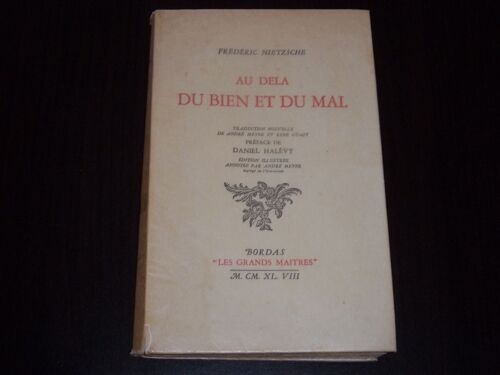Au Dela Du Bien Et Du Mal