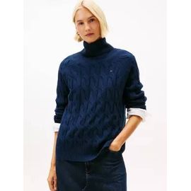 Pull Décontracté Torsadé En Laine Douce