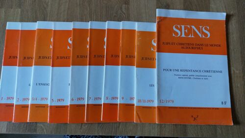 Sens Juifs Et Chrétiens Dans Le Monde D'Aujourd'Hui Année 1979
