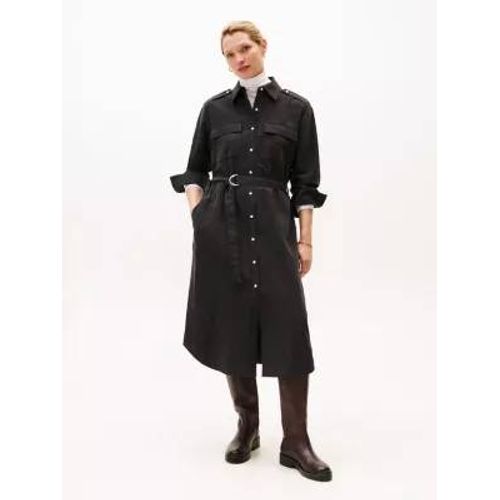 Robe Midi Utilitaire Décontractée Ceinturée