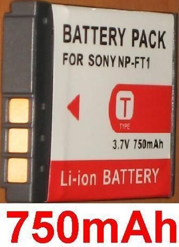 Batterie Pour SONY NP-FT1 Cyber-shot DSC-T3, DSC-L1/L, DSC-T1, DSC-T10/B, DSC-T5/R, DSC-T9 *750mAh*