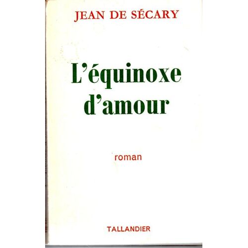 L Équinoxe D Amour