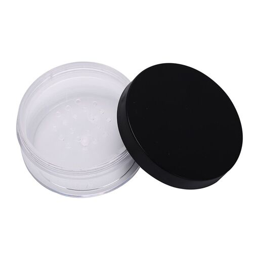 Xm 1pc 50g En Plastique Vide Poudre En Vrac Pot Voyage Rechargeable Parfum Cosmétique Tamis Avec Tamis Cosmétique Maquillage Pot Conteneur 