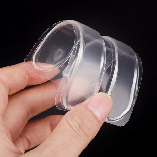Xm 1 Feuille De Gel De Silicone Transparent Doublure De Talon Poignées Semelle De Coussin Souple Pour Chaussure À Talons Hauts Arrière Outil De Soin Des Pieds 