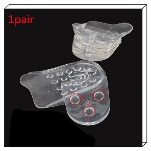 Xm 1 Paire D'inserts De Gel De Silicone Transparent 5 Couches Réglable Plus Grande Hauteur De Semelle Intérieure Augmenter La Chaussure De Levage Confortable Outil De Soin Des Pieds 