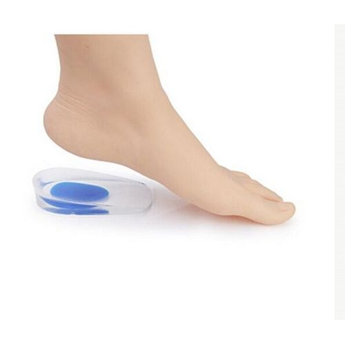 Xm 1 Paire Semelles En Gel De Silicone Coussin De Talon Massant Coussinets De Soin Des Pieds Pour Chaussures Soulagement De La Douleur Talon Tasse Pour Achille Calcanéale Plantaire 