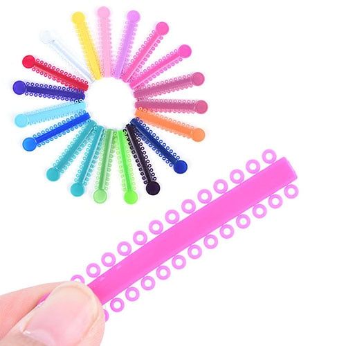 Xm 20 Pièces/Sac Ligature Orthodontique Dentaire Liens Élastique Élastique Coloré (1 Bâtons De Ligature = 24 Anneau De Ligature) 