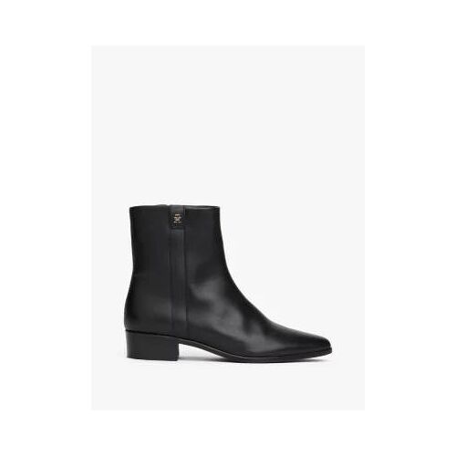 Bottines En Cuir À Bout Pointu