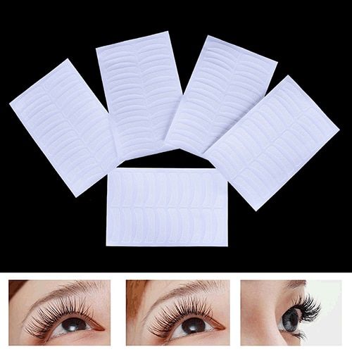 Xm 100 Paires/Lot Patchs En Papier Blanc Cils Sous Les Coussinets Pour Les Yeux Autocollants Pour Les Yeux 