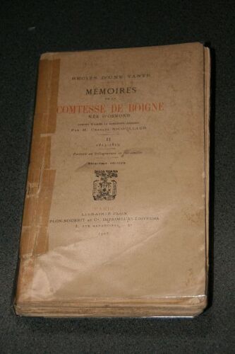 Mémoires De La Comtesse De Boigne, Née D'osmond. 1820-1830.Tome3