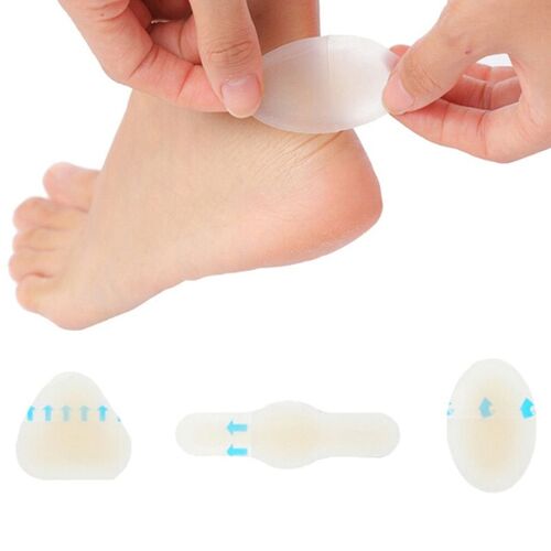 Xm 4 Pièces Adhésif Hydrocolloïde Gel Blister Plâtre Anti-Usure Talon Autocollant Pédicure Patch Clavus Pad Soins Des Pieds Outils 