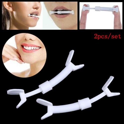 Exerciseur Musculaire Naturel En Polaire Pour Le Visage, Tonification De La Bouche, Pièce Mince, Joue Flexible, Vous Rend Plus Confiant, 2 Pièces Par Lot 