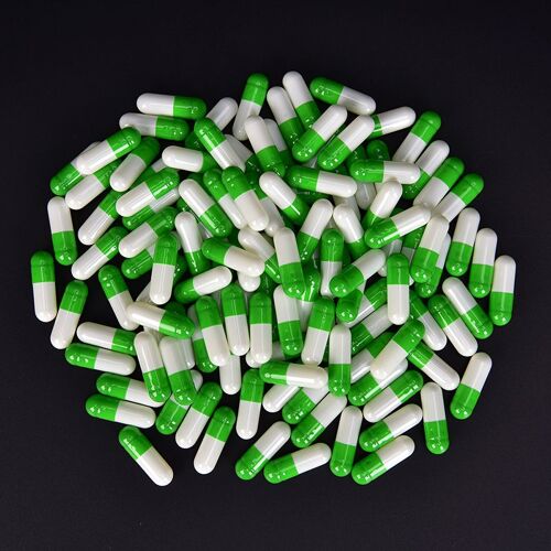 Xm 1000pc Multicolore Vide Gélatine Capsules Pilule Vcaps Gel Halal Séparé Boîte 