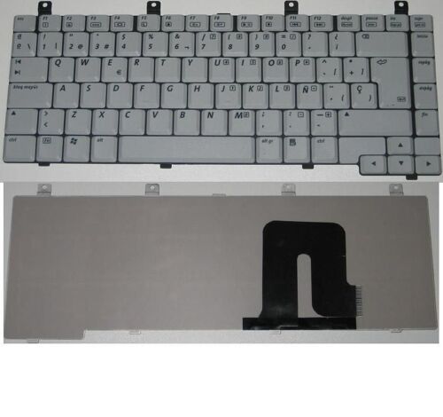 Clavier Qwerty Espagnol / Spanish Pour  HP Compaq Pavilion DV4000 DV4100 DV4200 DV4300 DV4400 Series, HP Compaq Presario: V4000, V4100, V4200 Series, Gris / Grey