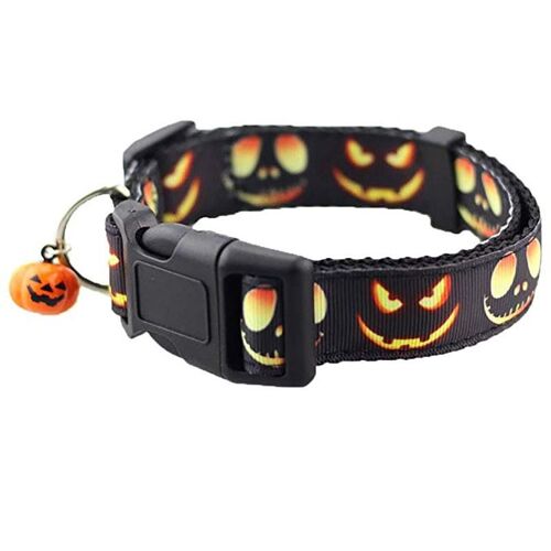 Xm Halloween Série Chien Cloche Collier Fournitures Pour Animaux De Compagnie Mignon Réglable Collier De Chien De Compagnie Petits Grands Chiens Décor