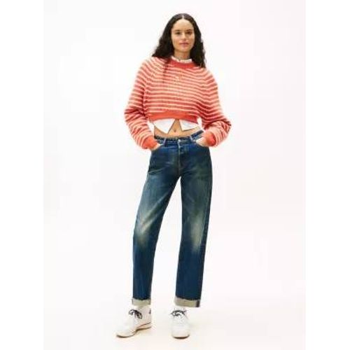 Jean Slim Droit Taille Mi-Haute