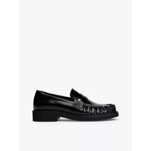 Mocassins En Cuir Bout Carré