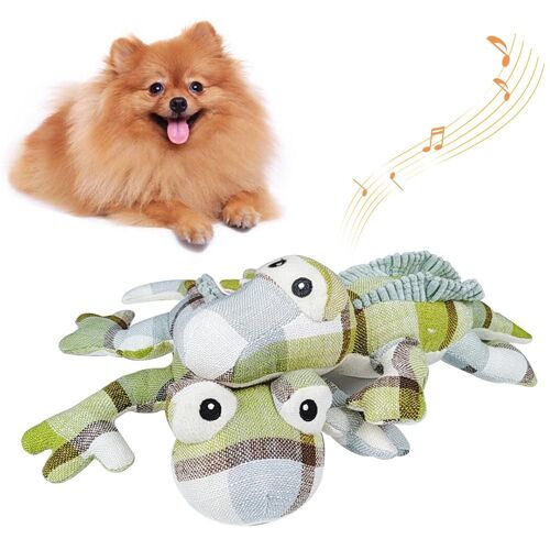 Xm Jouet Molar Doux À Mâcher Chien De Compagnie Chiot Lizard Peluche Pierreries Interatives Jouet Molar