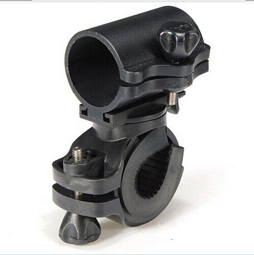 1x360 Pivotant Vélo Lampe De Poche Led Support De Montage Flash Torche Support Avant Lumière Pince Pince Lanterne Vélo Accessoires