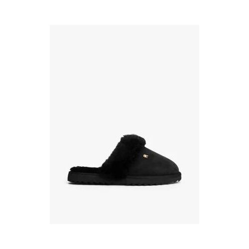 Chaussons En Cuir Dentelés Monogramme Th