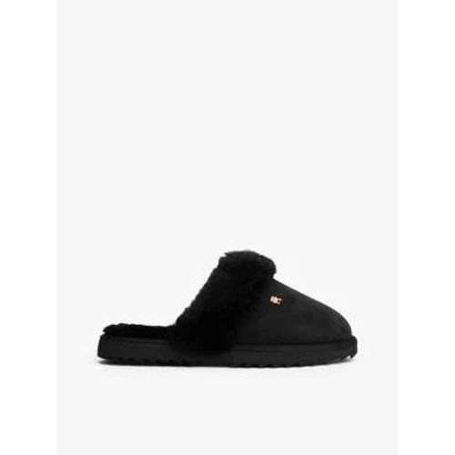 Chaussons En Cuir Dentelés Monogramme Th