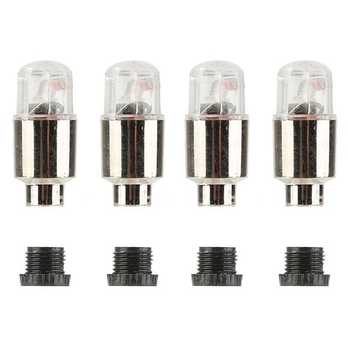 Valve Universelle De Vélo, Lumière De Couleur, Valve De Pneu, Capuchon De Valve D'air, Lampe De Poche, Accessoires De Vélo Cool, Étanche, Vert, Bleu, Rouge, 4 Pièces