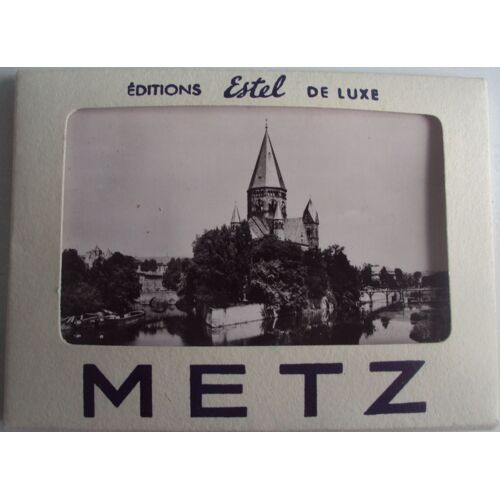 France.. Pochette De 10 Photos N & B (9.00x6.00cm) De Metz . Moselle . Éditions Estel