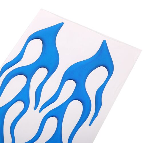 Autocollant Graphique De Flamme En 3d | 2 Pièces, Décoration Pour Voiture Moto