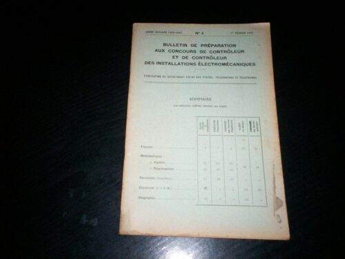 Bulletin De Preparation  N° 6