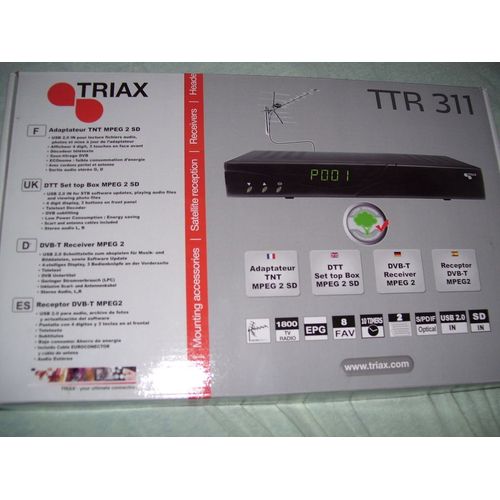 Triax TTR 311 - Adaptateur TNT MPEG 2 SD