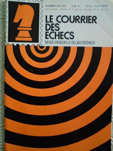 Le Courrier Des Échecs  N° 254 255