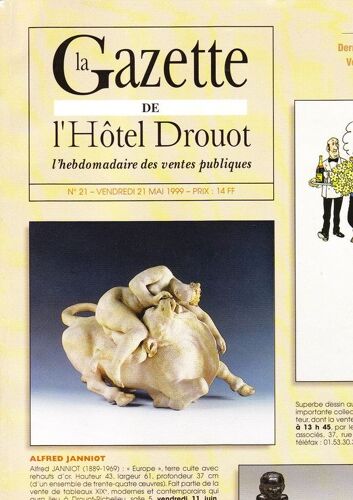 Gazette De L'hotel Drouot  N° 21 : Gazette De Drouot  Du 25 Juin 1999