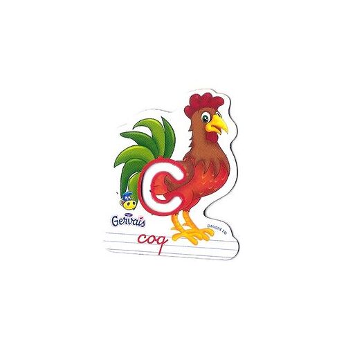 Magnet Gervais Lettre C - Coq