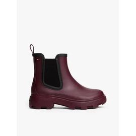 Bottines De Pluie Fourrées À Semelle Crantée