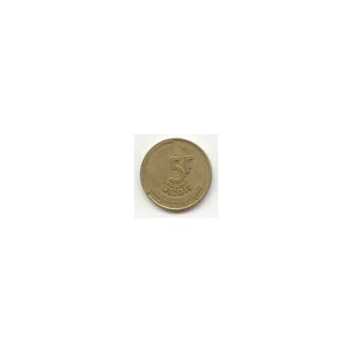 Pièce 5 Francs Belgique 1986