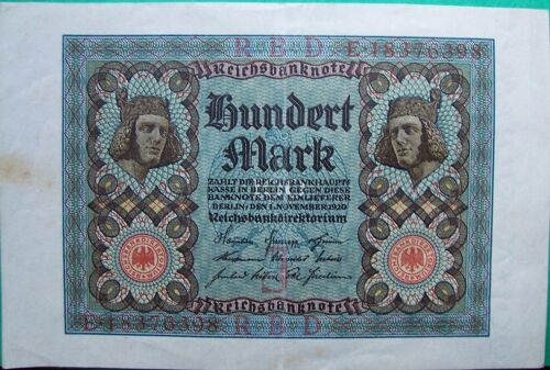 Allemagne Billet 100mark 1920