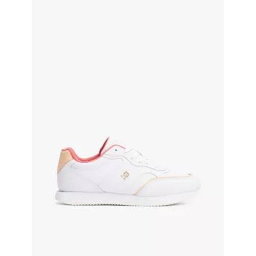 Baskets En Cuir Monogramme Th