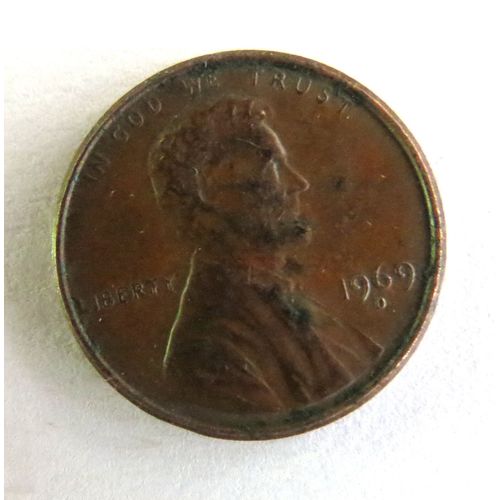 1 Cent Usa Lincoln Memorial Penny De 1969 Atelier D Km# 201 Usa_34