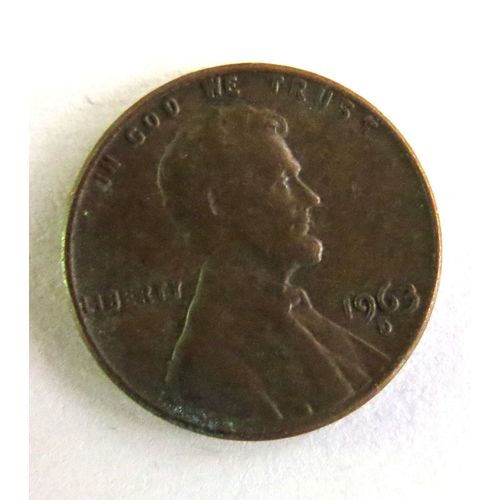1 Cent Usa Lincoln Memorial Penny De 1963 Atelier D Km# 201 Usa_31