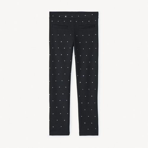 Caleçon Long En Milano Et Strass Pour Fille - Noir