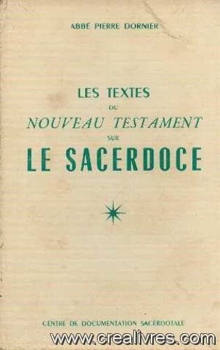 Les Texte Du Nouveau Testament Sur Le Sacerdoce