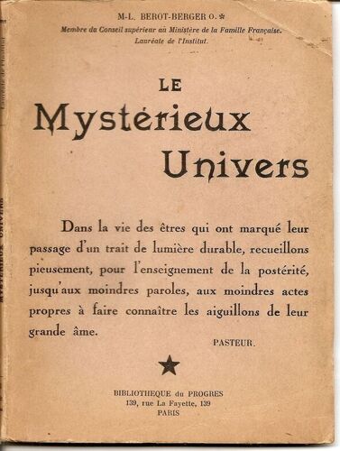 Le Mystérieux Univers