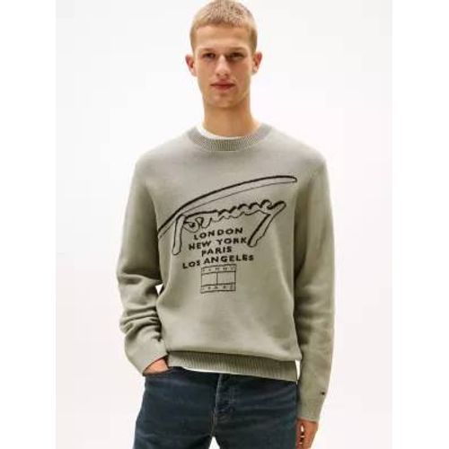 Sweat En Coton À Logo Intarsia