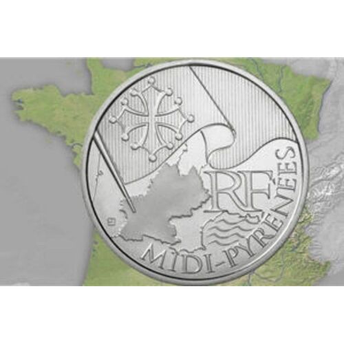 10 Euros Argent Midi-Pyrénées