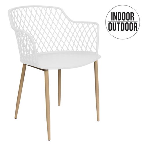 Fauteuil Pour Table De Jardin Design Malaga - Blanc