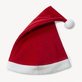 Bonnet De Père Noël En Velours Et Sherpa Pour Bébé - Rouge