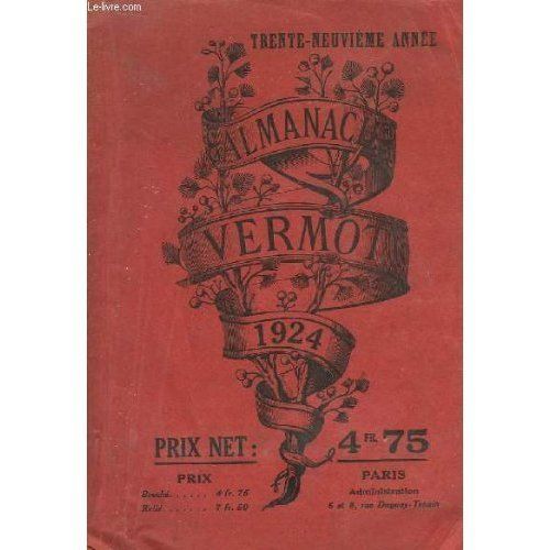 Almanach Vermot 1924, 39ème Année