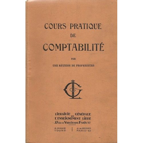 Cours Pratique De Comptabilité